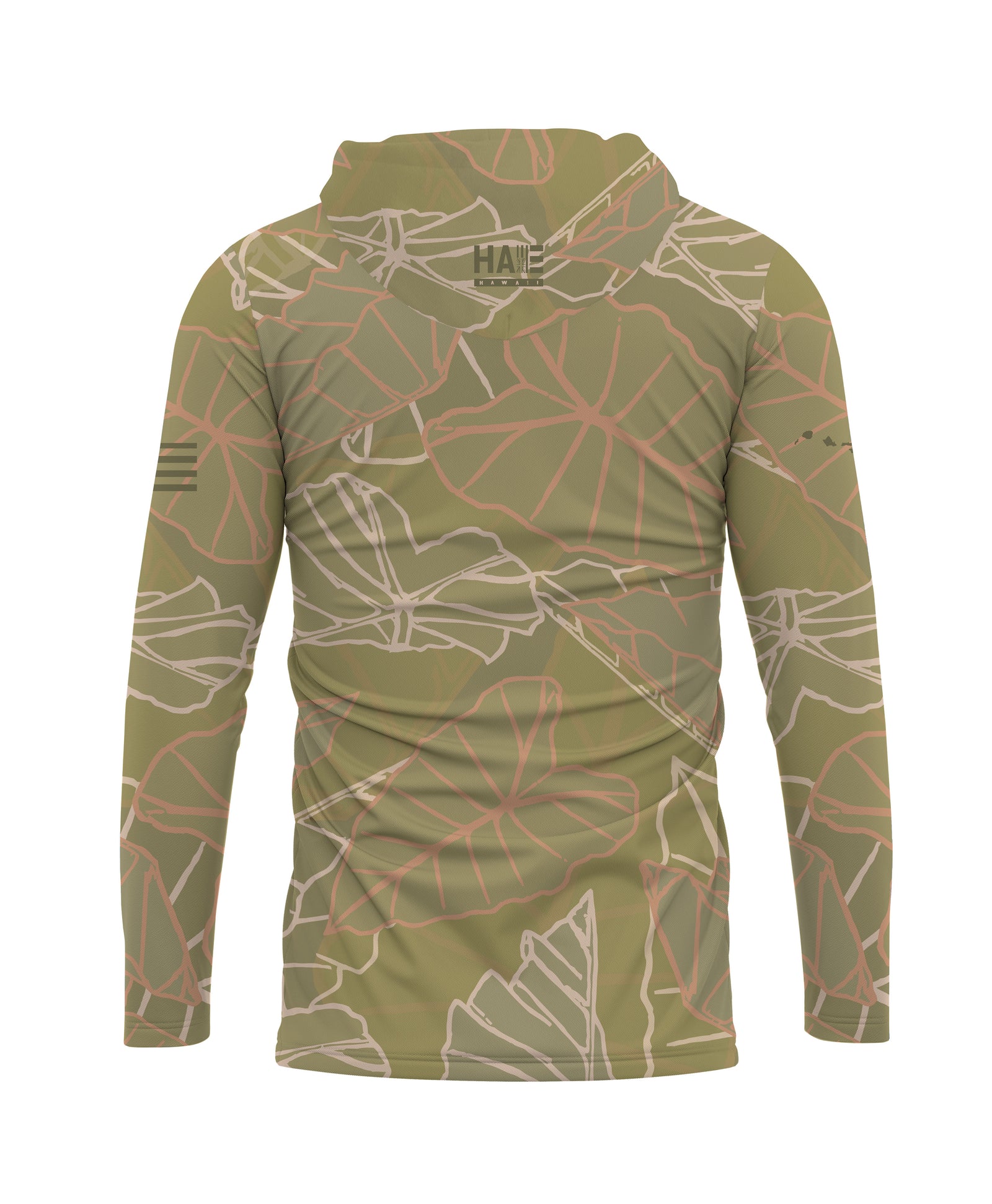 Kalo Hooded Longsleeve Drifit Taupe – Hae Hawaii