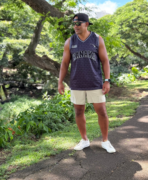 Kanaka Arch Jersey Tank Black