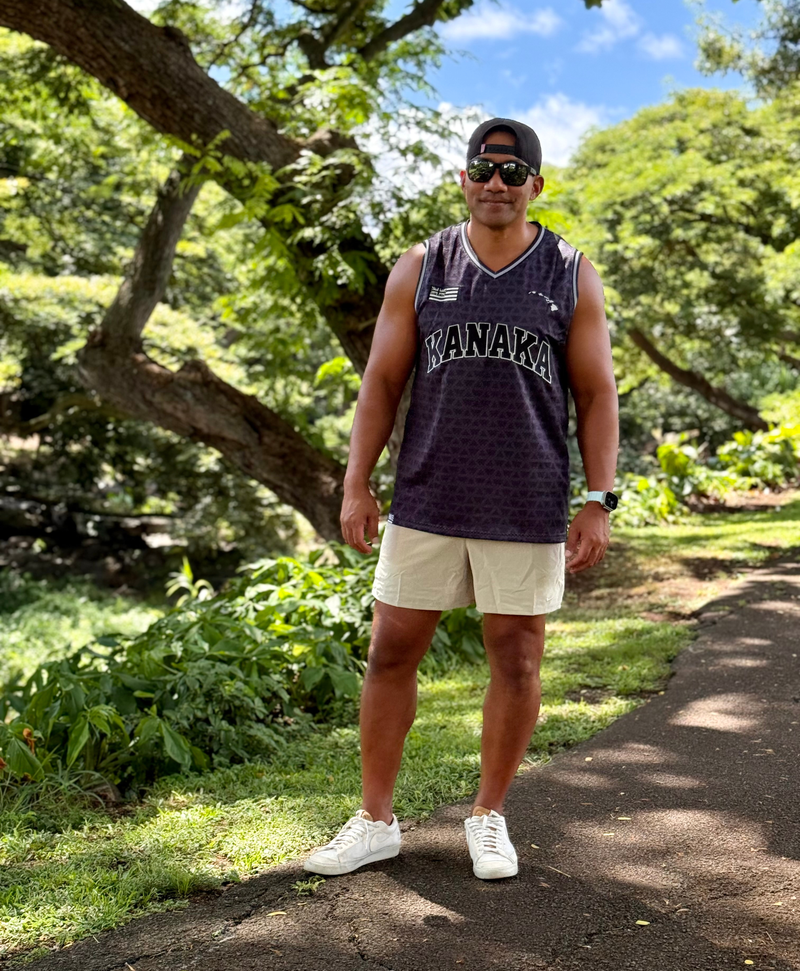 Kanaka Arch Jersey Tank Black – Hae Hawaii