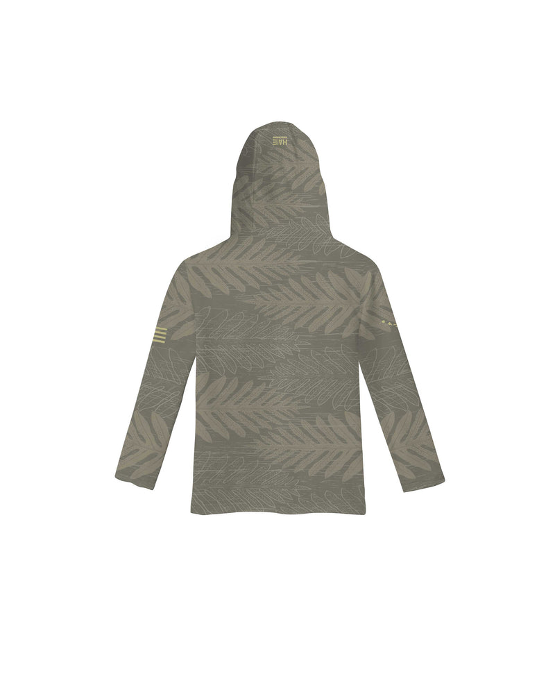 Lauae Olive Sublimated Toddler Hooded Long Sleeve Drifit