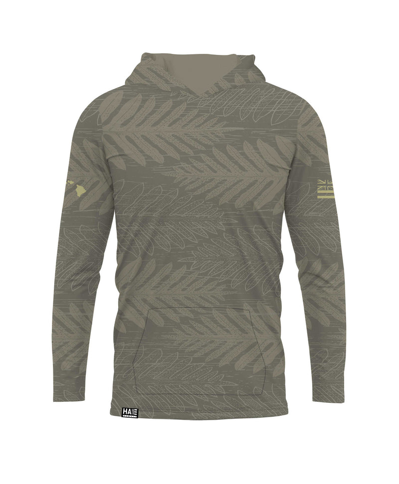 Lauae Olive Sublimated Hooded Long Sleeve Drifit