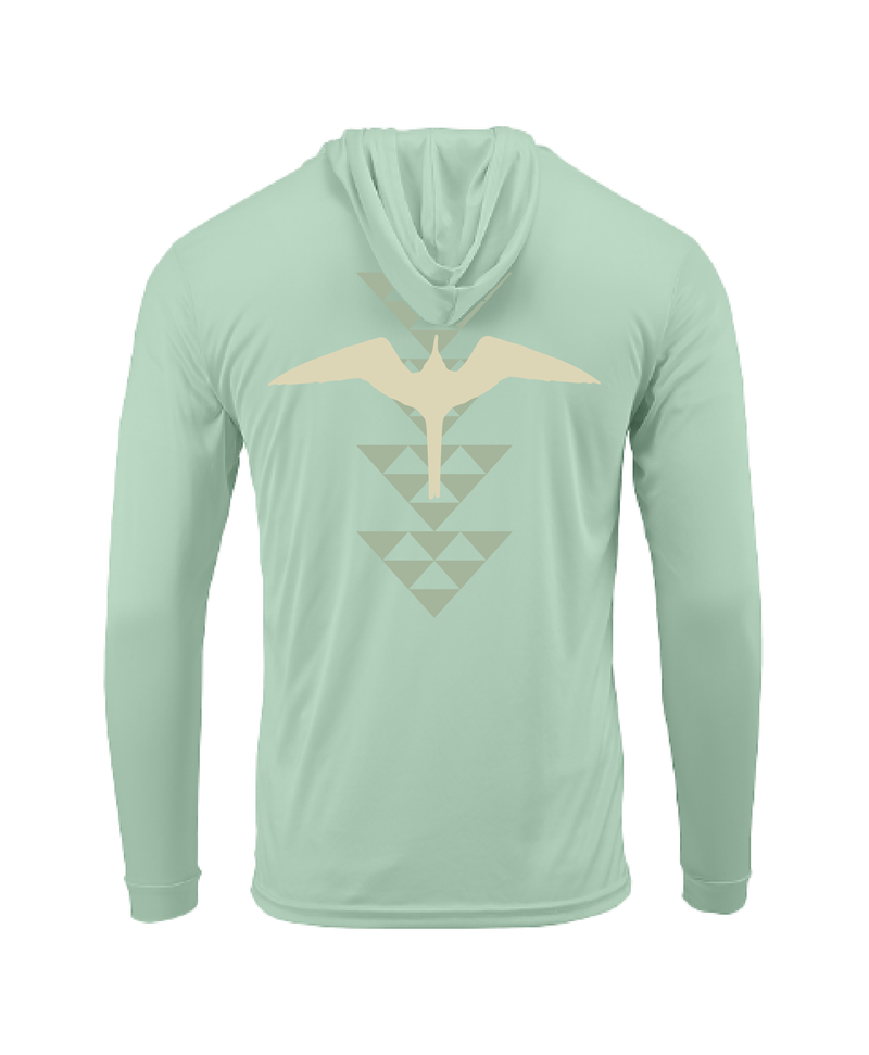 'Iwa Birds Hooded Longsleeve Drifit Mint