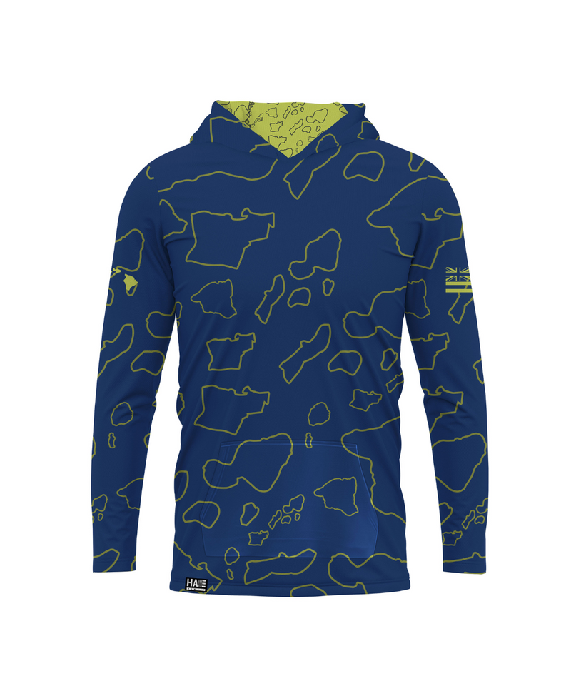 Nāmoku Youth Hooded Longsleeve Drifit Navy