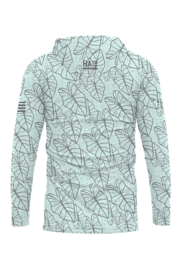Oha Kalo Youth Hooded Long Sleeve Drifit Seafoam Gray