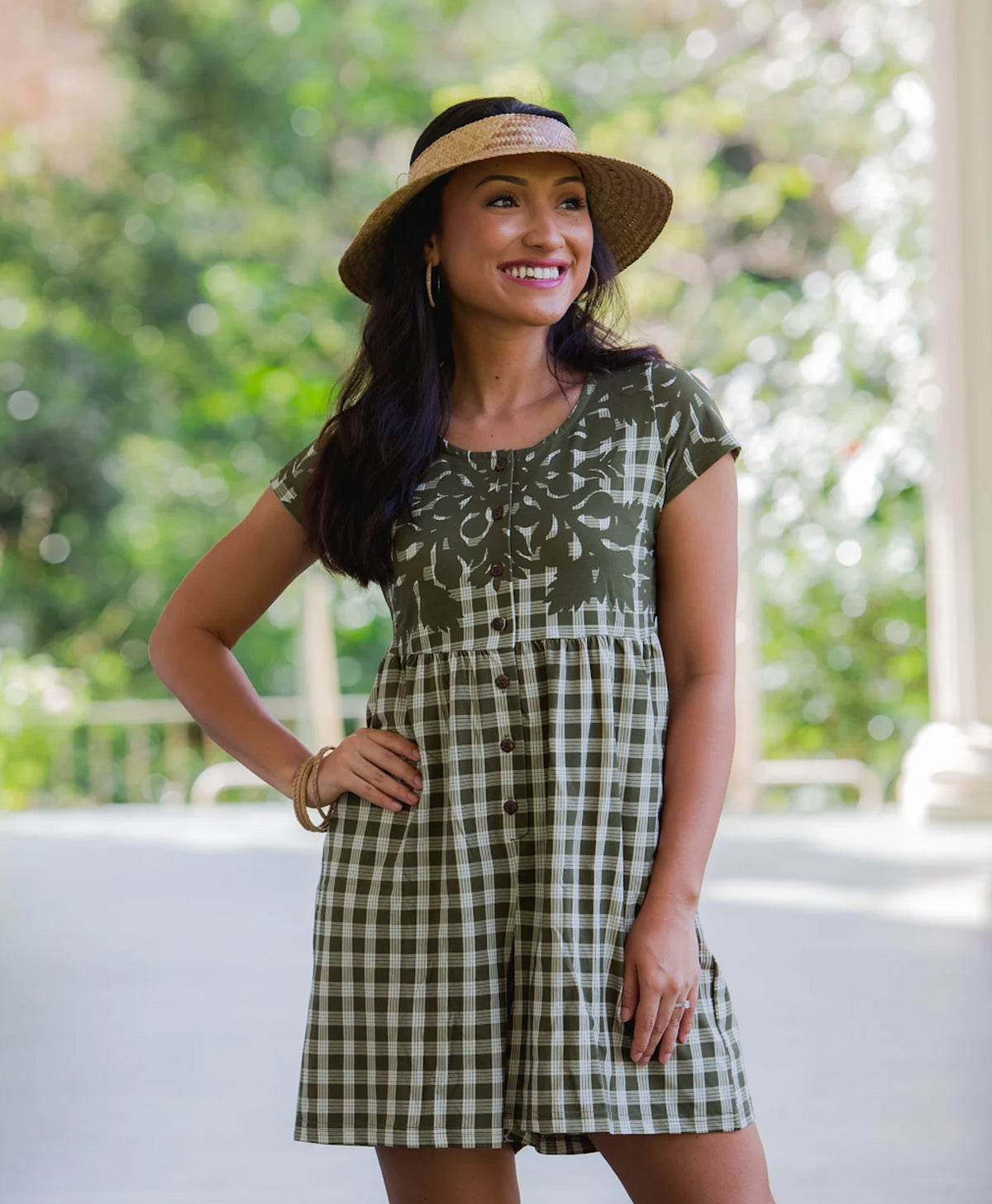 loosely fit dress worn a lot in hawaii codycross white mist hawaiian naniloa dress main image 0