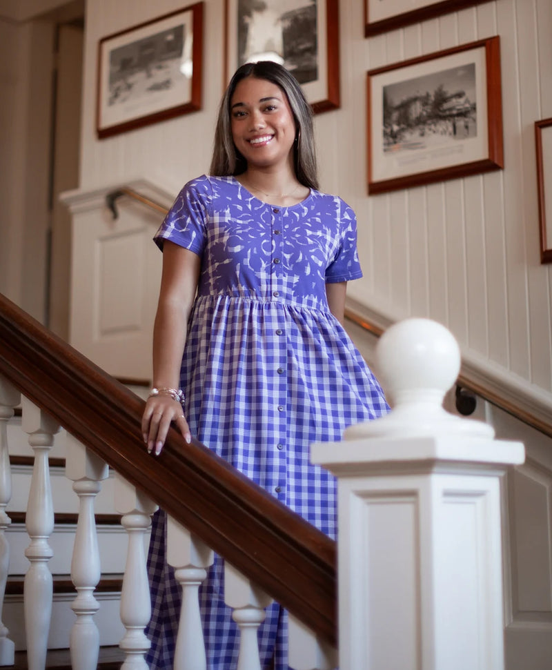 Palaka Kuiki Aulani Midi Dress Kula Lavender – Hae Hawaii
