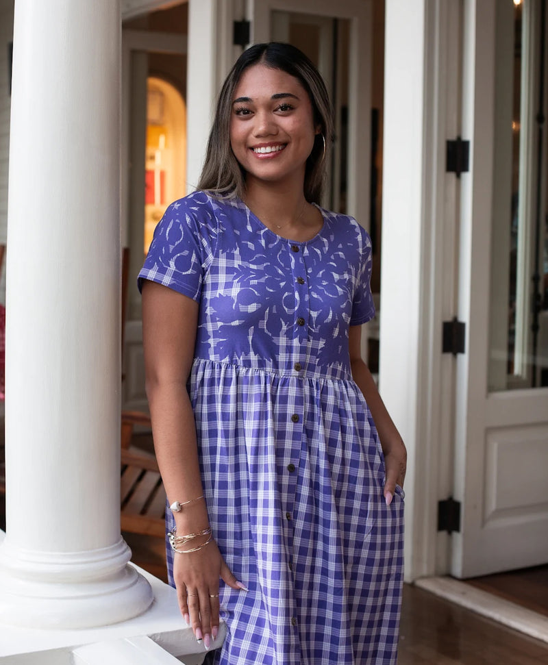 Palaka Kuiki Aulani Midi Dress Kula Lavender – Hae Hawaii