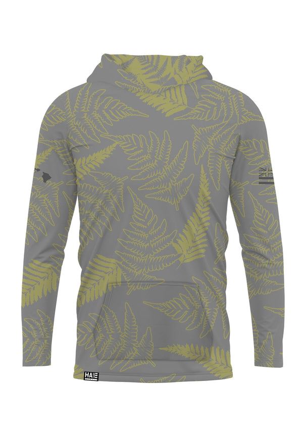 Palapalai Youth Hooded Long Sleeve Drifit Gray Olive