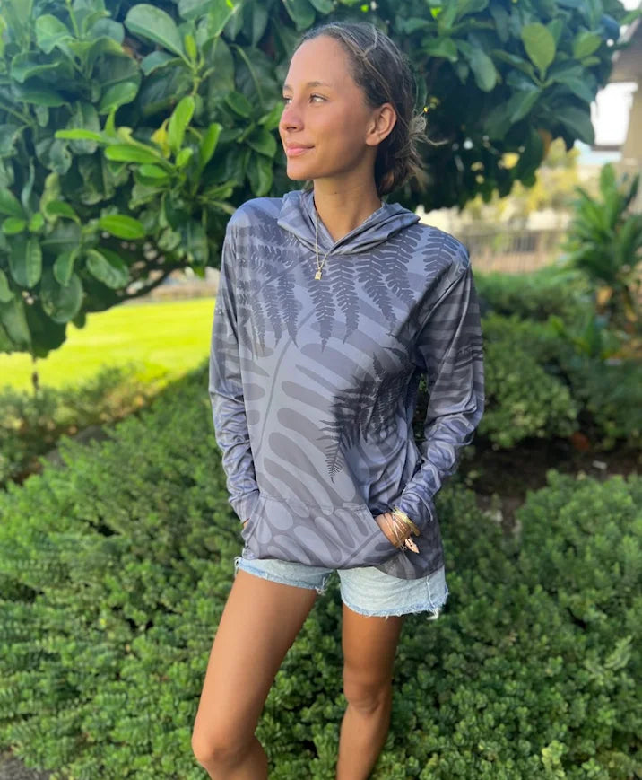 Palapalai Hooded Long Sleeve Drifit – Hae Hawaii