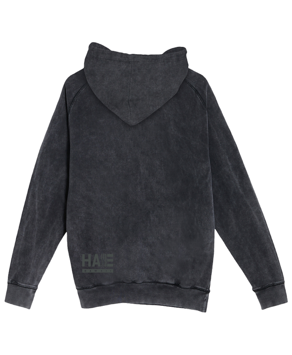 Kanaka Vintage Wash Black Hooded Sweater