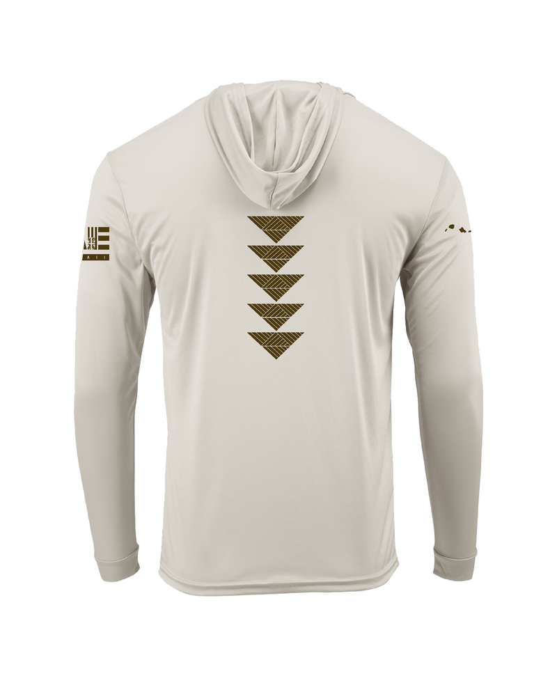 Hae Ulana Sand Hooded Long Sleeve Drifit