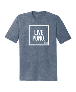 Live Pono Navy Frost T-Shirt
