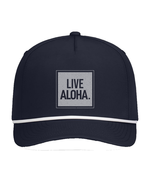 Live Aloha Navy Trucker Hat
