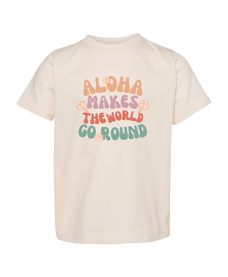 Aloha Makes the World Go Round Keiki Tee