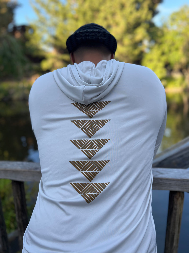 Hae Ulana Sand Hooded Long Sleeve Drifit
