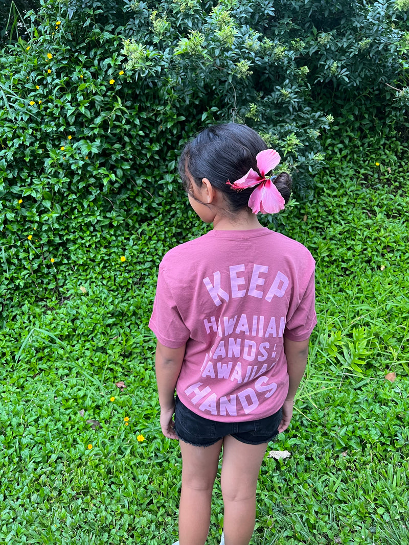 Keep Hawaiian Lands in Hawaiian Hands T-Shirt Pink