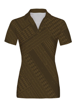 Ulana Wahine Anywhere Polo Brown