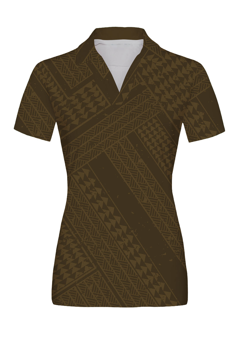 Ulana Wahine Anywhere Polo Brown