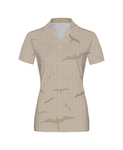 'Iwa Bird Wahine Anywhere Polo Beige