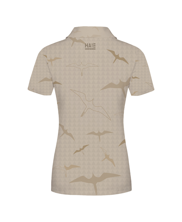 'Iwa Bird Wahine Anywhere Polo Beige