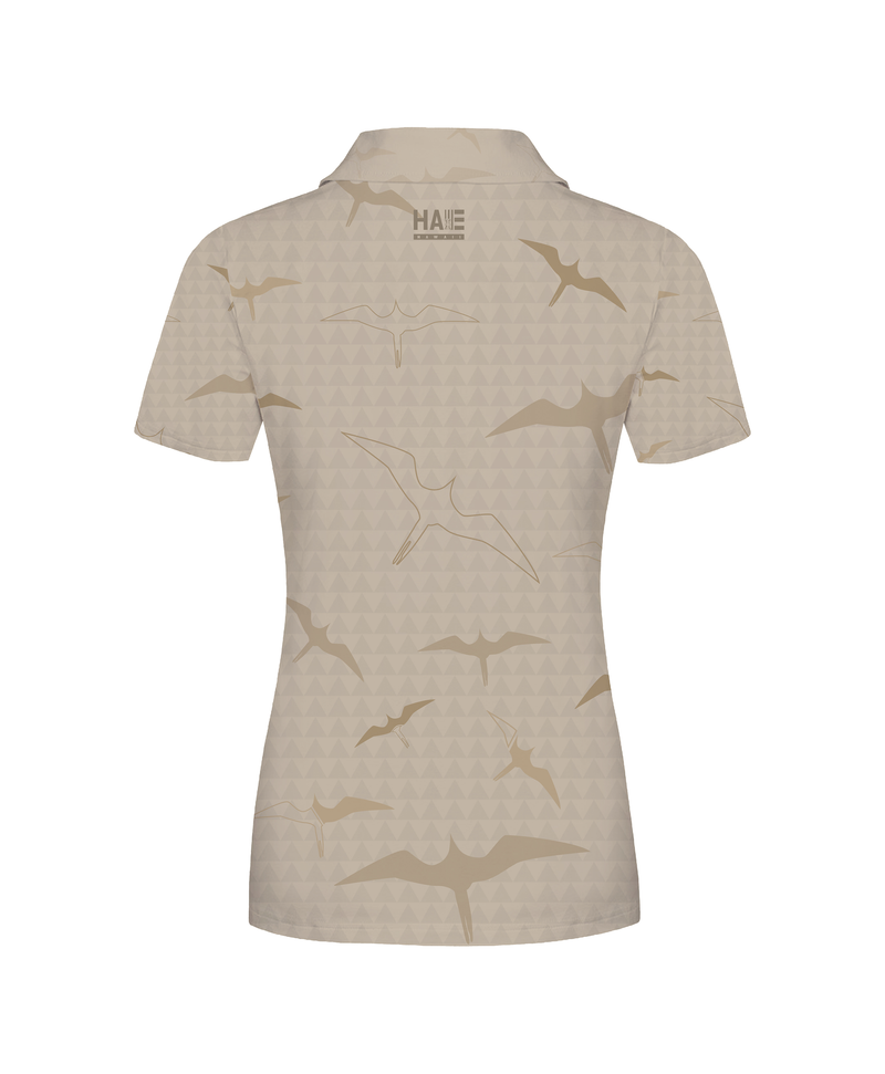 'Iwa Bird Wahine Anywhere Polo Beige