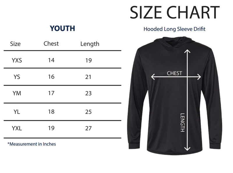 Kanaka Youth  Sublimated Hooded Long Sleeve Drifit Mustard