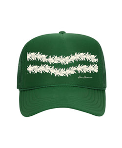 Lei Awapuhi Trucker Hat Kelly Green