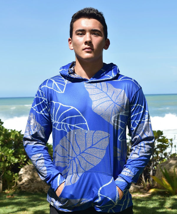 Kalo Hooded Longsleeve Drifit Deep Blue Gray