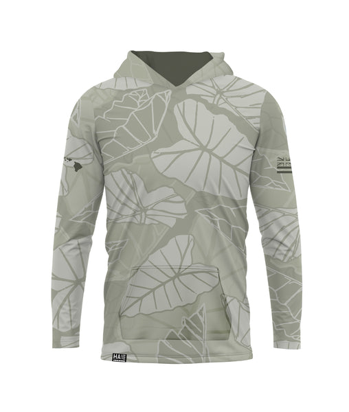 Kalo Hooded Longsleeve Drifit Sage – Hae Hawaii