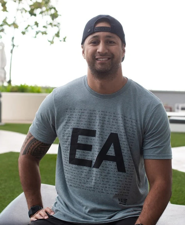 Ea T-Shirt Flint Blue Heather