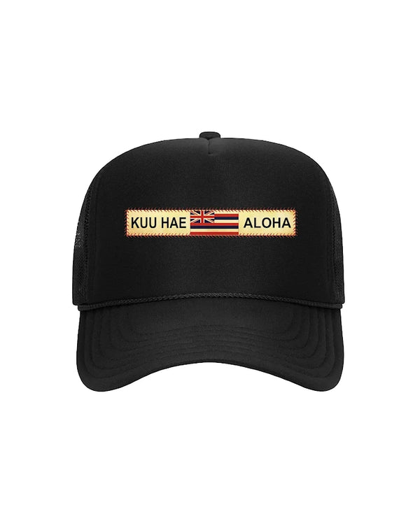 Kuu Hae Aloha Trucker Hat Black
