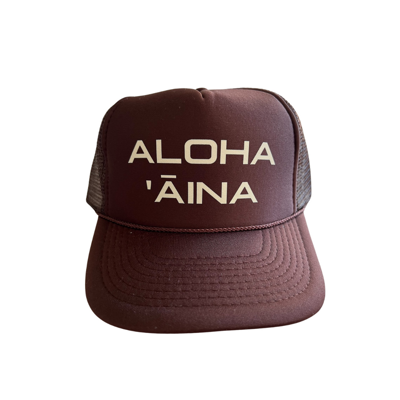 Aloha Aina Trucker Hat Espresso