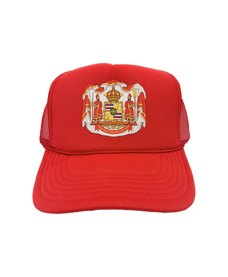 Coat of Arms Red Trucker Hat