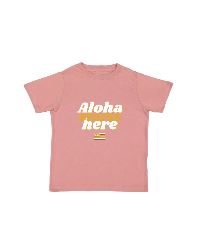 Aloha Starts Here Keiki Tee
