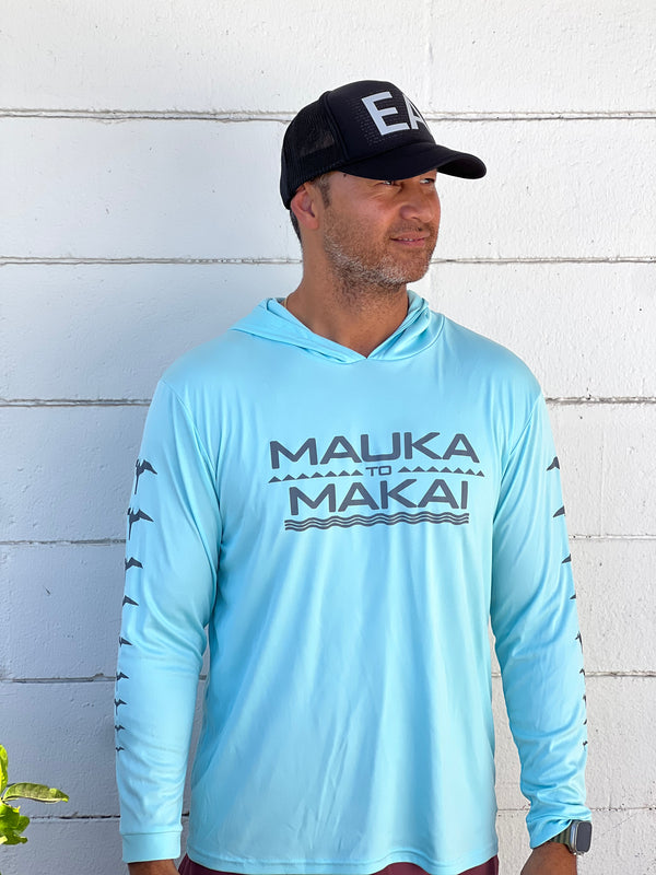 Mauka to Makai Hooded Long Sleeve Drifit
