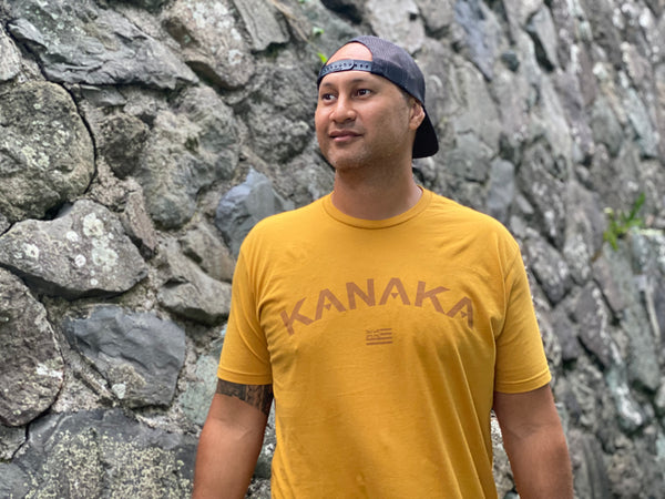 Kanaka Arch T-Shirt Mustard